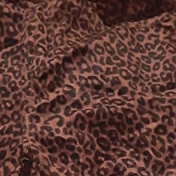 Leopard Print Faux Fur Jeans - Picture 3 of 3
